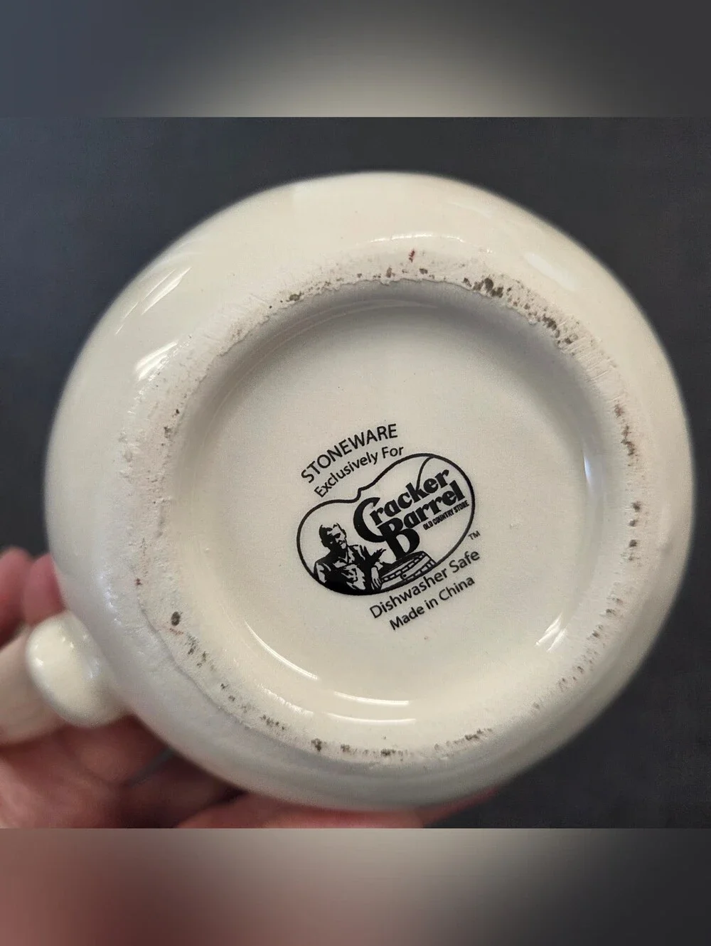 Cracker Barrel “Blessed Beyond Measure” Decorative Stoneware Measuring Cup